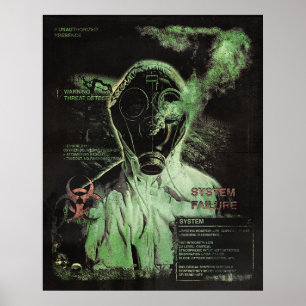 Poster Desperdício Biológico - Design de Streetwear Techn