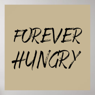 Poster desperdício de comidas com fome