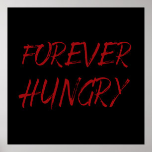 Poster desperdício de comidas com fome