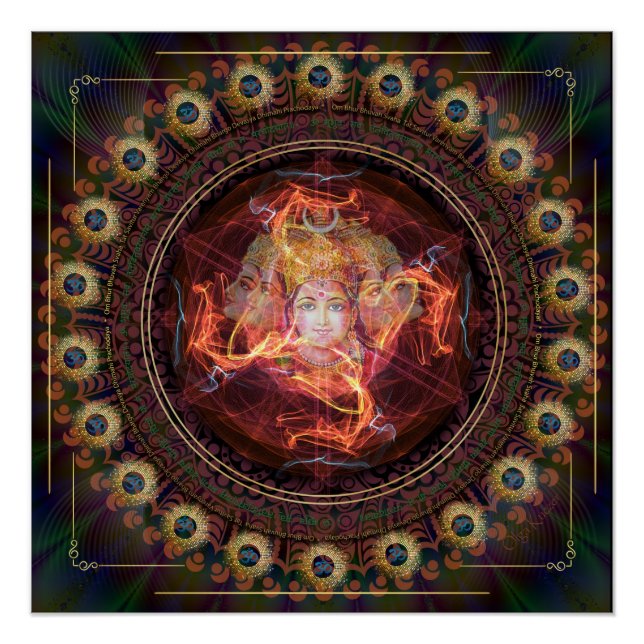 Pôster Despertar divino com o poder de Gayatri (Frente)