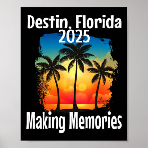 Poster Destin Florida 2025 Memórias do Fazer Férias de Pr
