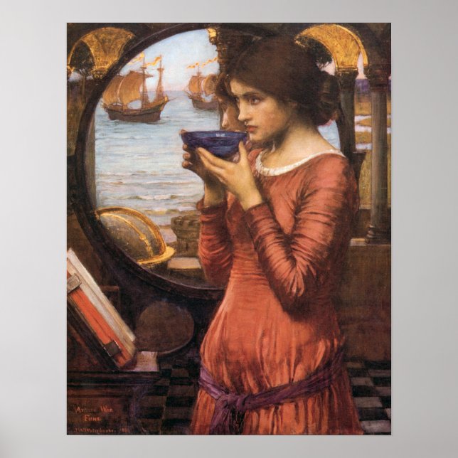 Pôster Destino - John William Waterhouse (Frente)