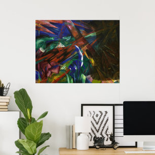 Poster Destinos Animais de Franz Marc Arte Expressionista