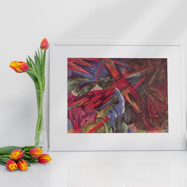 Poster Destinos de animais por Franz Marc, Vintage Cubism (Criador carregado)