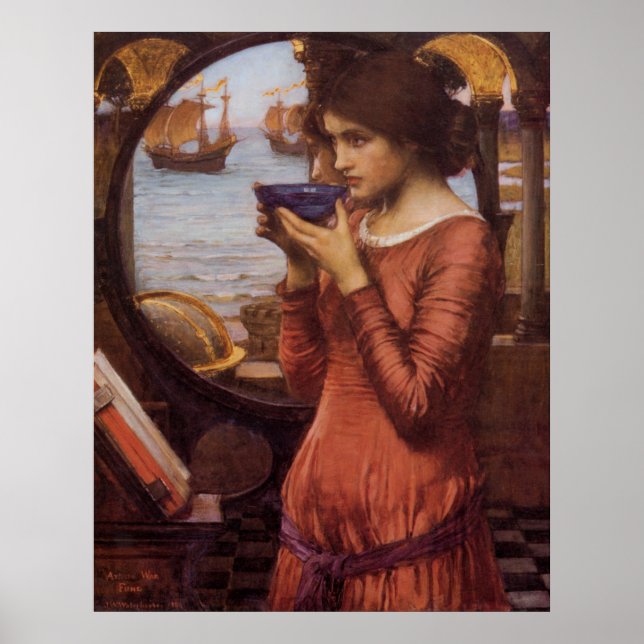 Pôster Destiny John William Waterhouse (Frente)