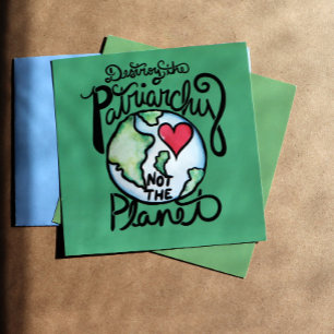 Poster Destrua o patriarcado não o planeta