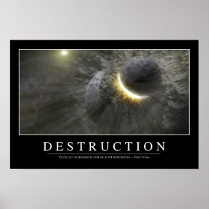 Pôster Destruição: Citações inspiradas 2