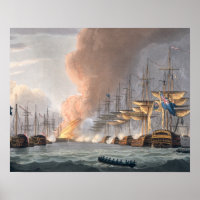 Destruição da frota dinamarquesa antes de Copenhag