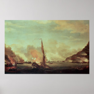 Pôster Destruição das baterias de flutuação em