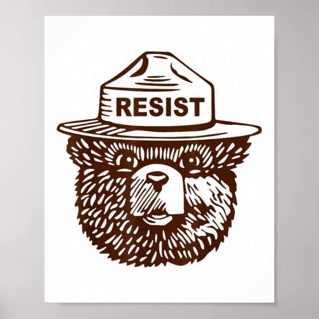 Poster Destruição resistente ao urso (Frente)