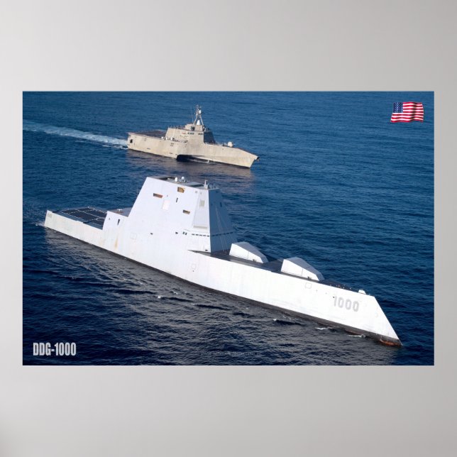 POSTER DESTRUIDOR MÍSICO GUIADO - DDG-1000 (Frente)
