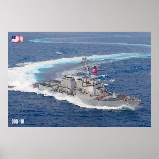 POSTER DESTRUIDOR MÍSICO GUIADO - DDG-110 (Frente)