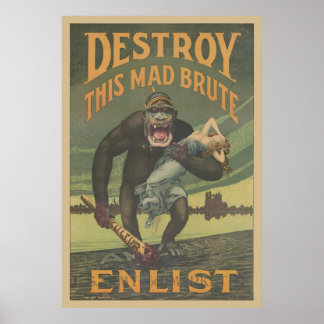 Poster Destruir Este Mad Brute Enlist