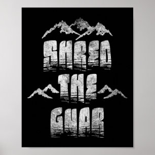 Poster Destruiu O Gnar Extreme Snowboard Mountain