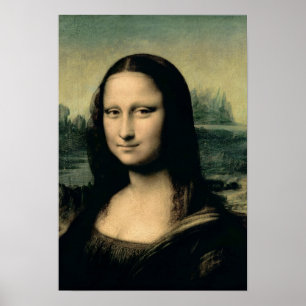 Pôster Detail of the Mona Lisa, c.1503-6