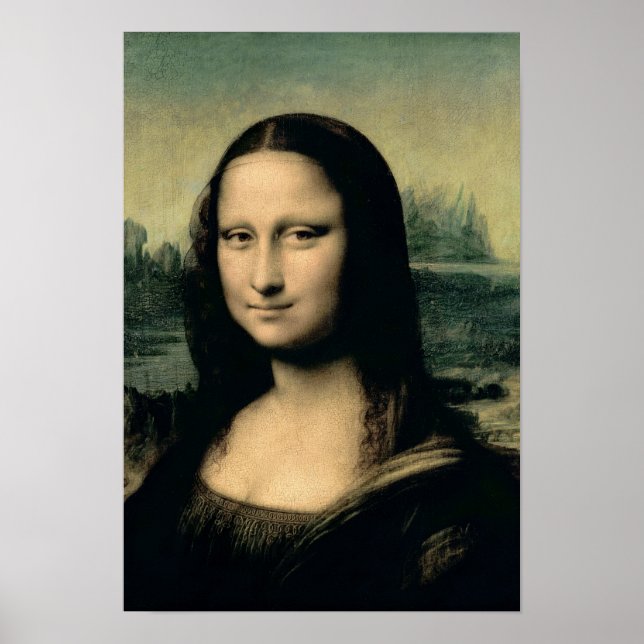 Pôster Detail of the Mona Lisa, c.1503-6 (Frente)