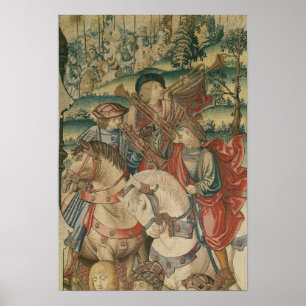 Pôster Detail of Trumpeters on horseback