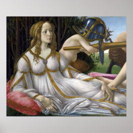 Poster Detail of Venus, Venus and Mars by Botticelli