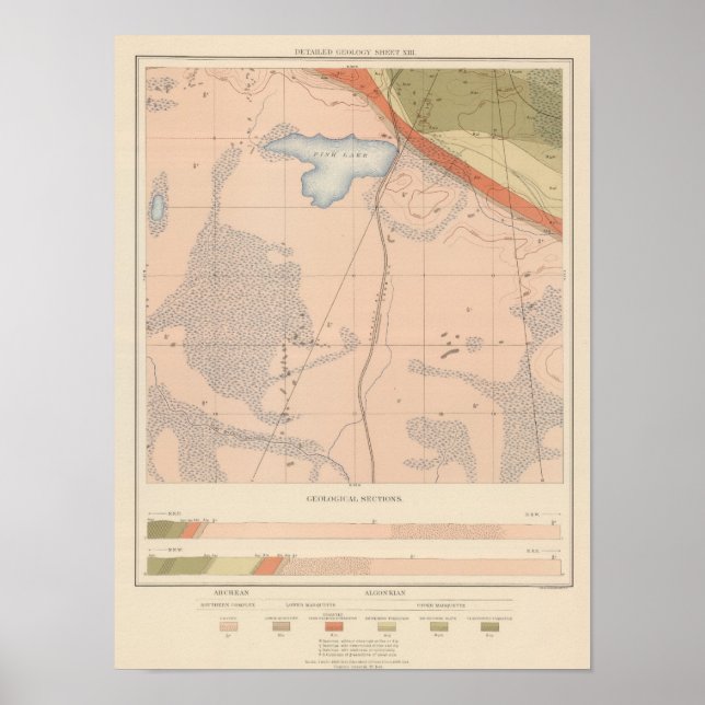 Poster Detailed Geology Sheet XIII (Frente)