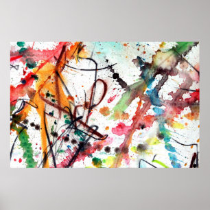 Poster Detalhe cromático 1 da dança