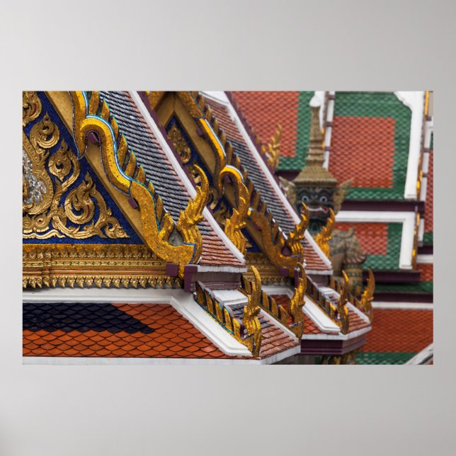 Poster Detalhe da Arquitetura do Palácio Real (Frente)