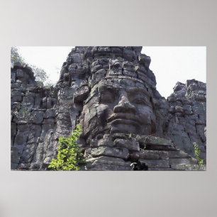 Poster Detalhe da face do Gopuram da Torre Oeste),