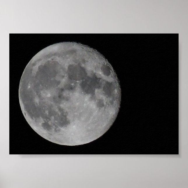 Poster Detalhe da Lua Cheia (Frente)