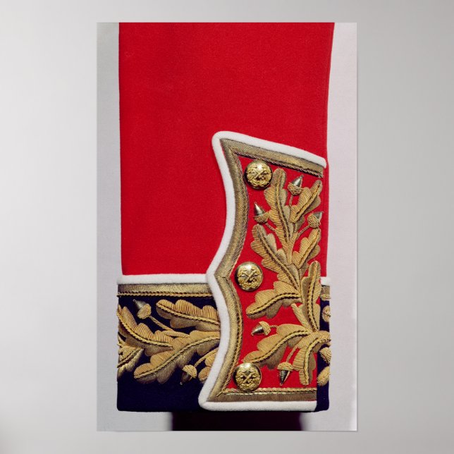 Pôster Detalhe da manga de um uniforme do Exército Britân (Frente)