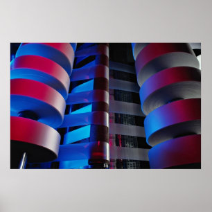 Pôster Detalhe da máquina de empacotamento industrial