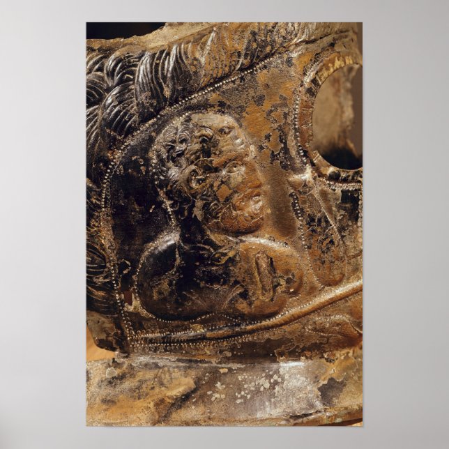 Poster Detalhe da máscara de um gladiador (Frente)