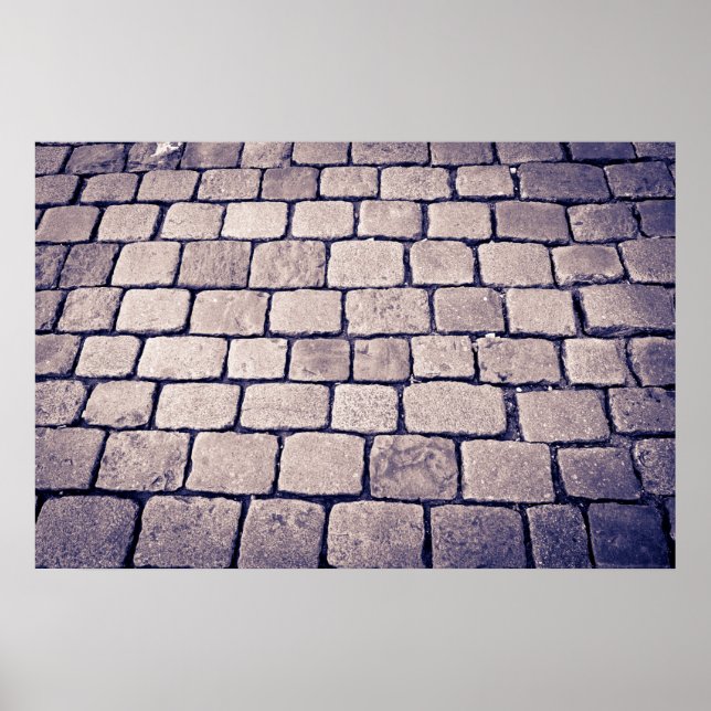 Poster Detalhe da Rua Cobblestone, Horizontal (Frente)
