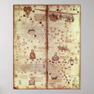 Pôster Detalhe de Ásia do Catalan