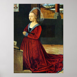 Poster Detalhe de Kniende Stifterin - Petrus Christus - c