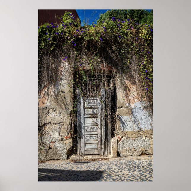 Poster Detalhe de Lisboa Porta Velha Portugal (Frente)