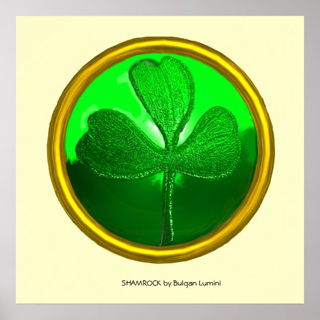 Pôster Detalhe de trevo da SAINT PATRICK'S CELTIC HEART (Frente)