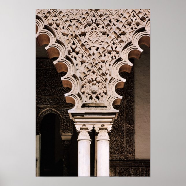 Pôster Detalhe de um dos arcos de polilobos de (Frente)