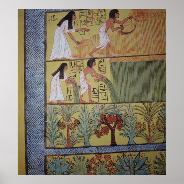 Poster Detalhe de uma cena de colheita na Muralha Leste (Frente)