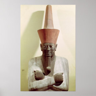 Pôster Detalhe de uma estátua de Mentuhotep II