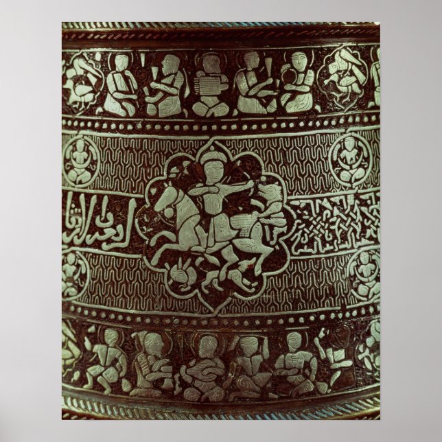 Pôster Detalhe de uma lâmpada, do Egito, 1282 (Frente)