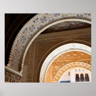 Pôster Detalhe de uma série de arcadas ornamentado do