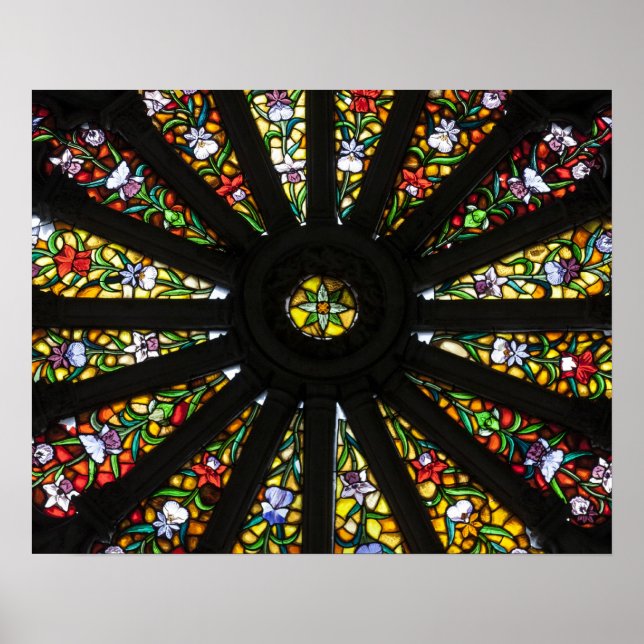 Pôster Detalhe de vitral (Frente)