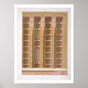 Pôster Detalhe do grande teto da Mesquita de El-