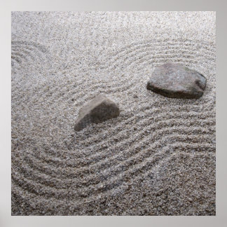 Poster Detalhe do Jardim Zen.