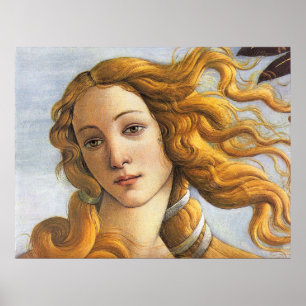 Pôster Detalhe do nascimento de Vênus, Botticelli