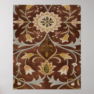 Poster Detalhe do Nouveau de Arte Flor Morris Little