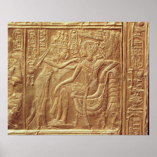 Pôster Detalhe do pequeno santuário de Tutankhamun (Frente)