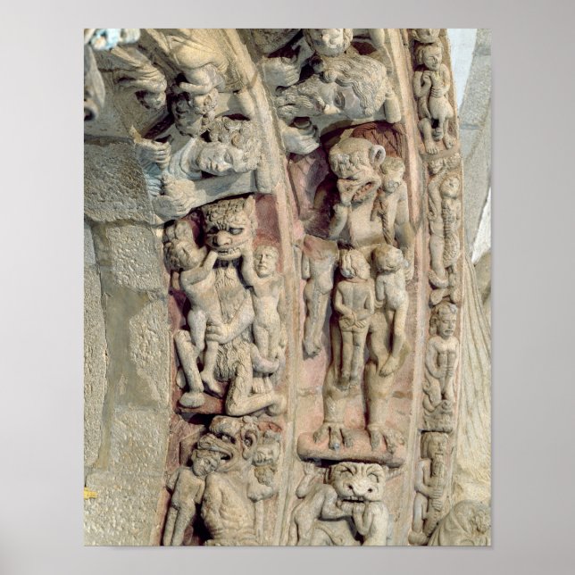 Pôster Detalhe do Portico de la Gloria (Frente)