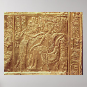 Pôster Detalhe do santuário pequeno de Tutankhamun