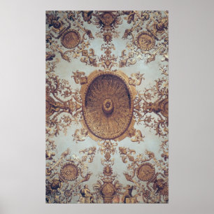 Pôster Detalhe do teto no salão de beleza grande