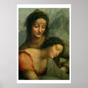 Poster Detalhe do Virgin e do St Anne do Virgin
